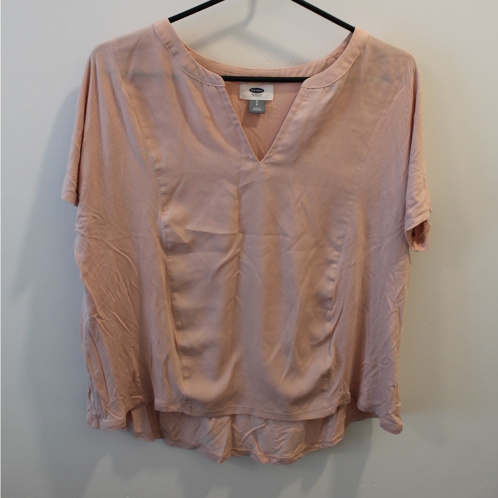 OLD NAVY | Blush V-Neck Blouse | Size Small